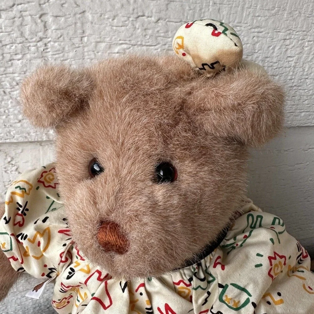 Vintage 90s Gund Beartots Girl Teddy Bear Plush Dress Shoes Plush Stuffed Animal